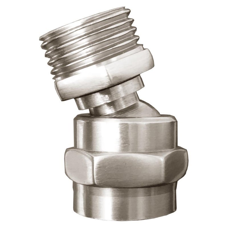 MissMin shower head swivel adapter ball joint,showerhead adjustable connector,brushed nickel - Image 1